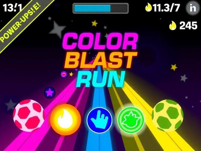 Color Blast Run Color Power-Ups Collection Color Blast Run Power-Ups